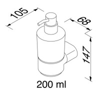Seifenspender 200 ml Wynk, Chrom