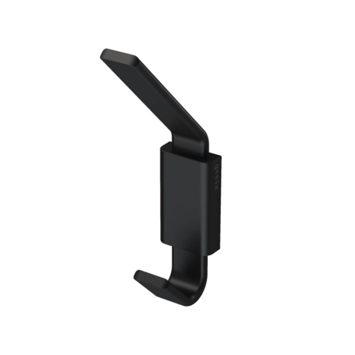 Handtuchhaken doppelt Frame, Schwarz
