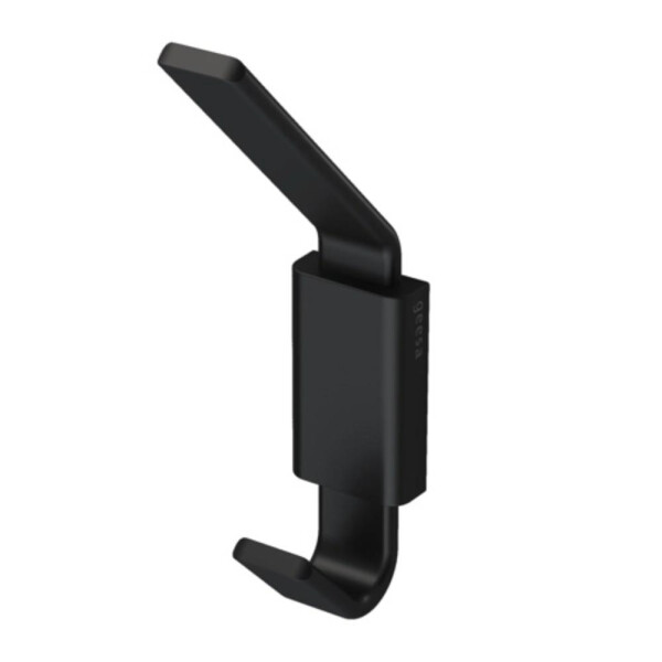 Handtuchhaken doppelt Frame, Schwarz