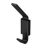 Handtuchhaken doppelt Frame, Schwarz