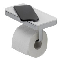 Toilettenpapierhalter mit Ablage Frame, Weiß / Chrom