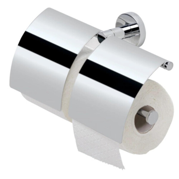 Toilettenpapierhalter mit Deckel doppelt Hotel Collection, Chrom