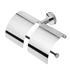 Toilettenpapierhalter mit Deckel doppelt Hotel Collection, Chrom