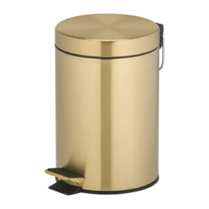 Treteimer freistehend 3 Liter Hotel Collection, Gold gebürstet