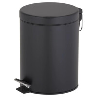 Treteimer freistehend 5 Liter Hotel Collection, Schwarz