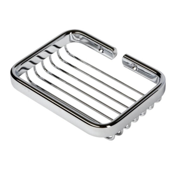 Rechteck-Seifenhalter Basket, Chrom
