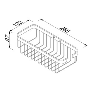 Duschkorb 27 cm Basket, Chrom