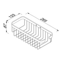 Duschkorb 27 cm Basket, Chrom
