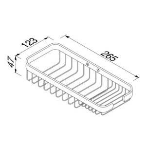 Duschkorb 27 cm Basket, Chrom