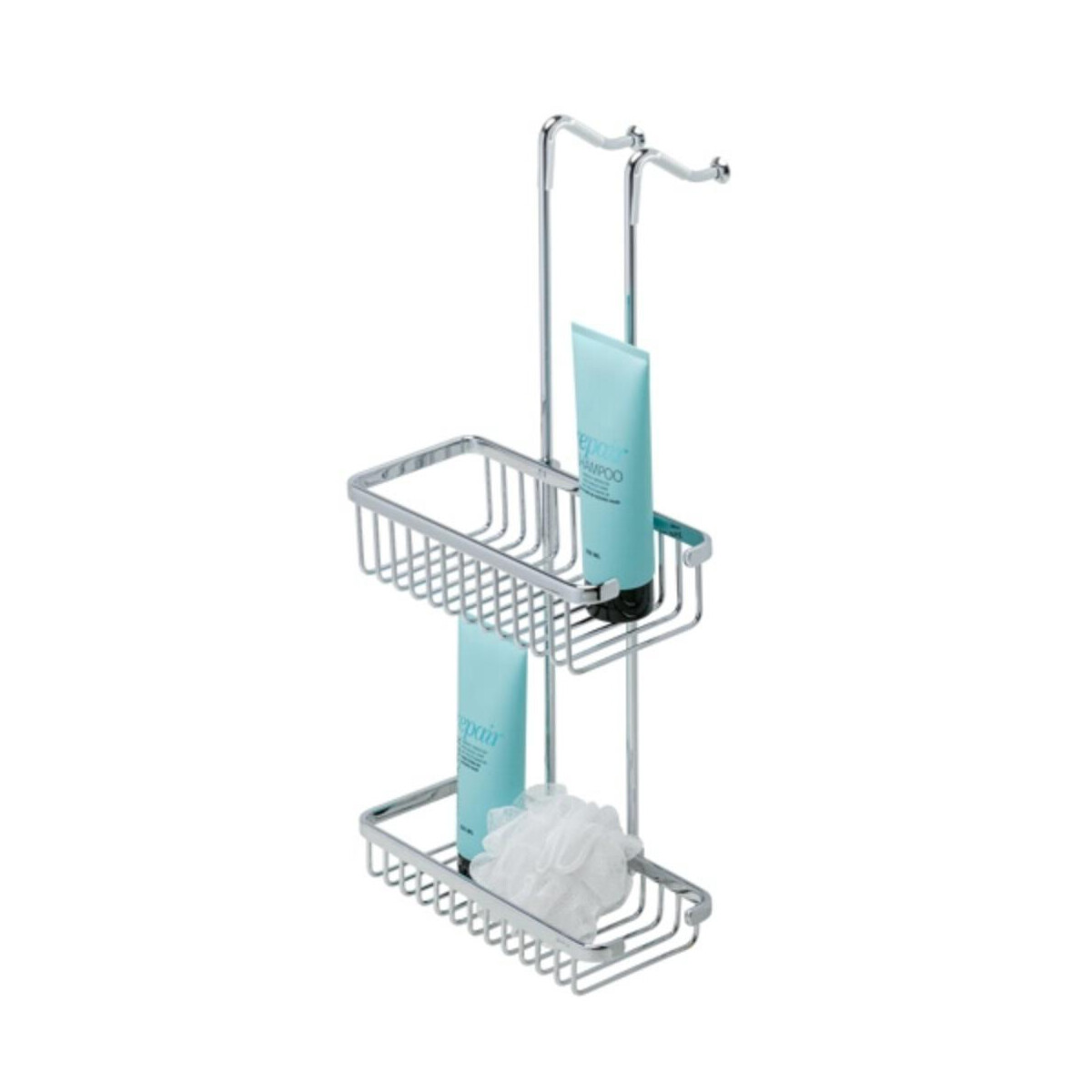 Freihängendes Duschregal doppelt 27 cm Basket, Chrom