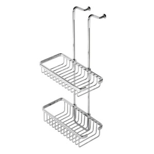 Freihängendes Duschregal doppelt 27 cm Basket, Chrom