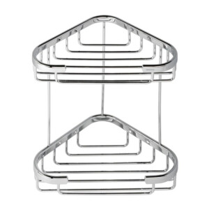 Eckregal doppelt 22 cm  Basket, Chrom