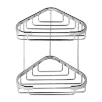 Eckregal doppelt 22 cm  Basket, Chrom