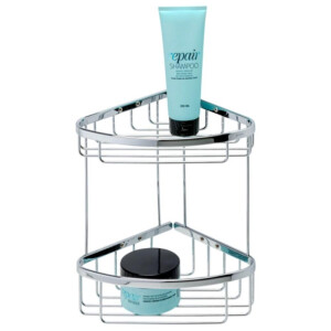 Eckregal doppelt 27 cm  Basket, Chrom