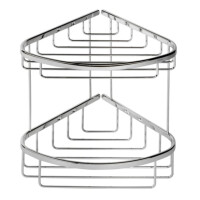 Eckregal doppelt 27 cm  Basket, Chrom