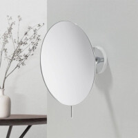 Rasier- und Kosmetikspiegel, 3-fache, Vergrößerung, ø203 mm Mirror, chrome