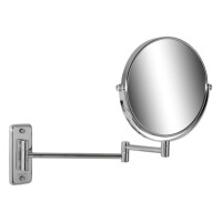 Rasier- und Kosmetikspiegel 2-armig, 5-fach-Vergrößerung, ø 200 mm  Mirror, Chrom