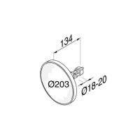 Variable Kosmetikspiegeleinheit Mirror, Chrom