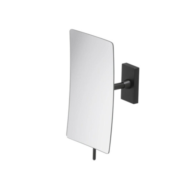 Rasier- und Kosmetikspiegel, 3-fache vergrößerung, 132 x 212 mm Mirror, Schwarz