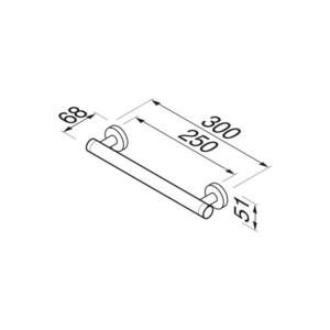 Wannengriff 30 cm Comfort & Safety, Chrom