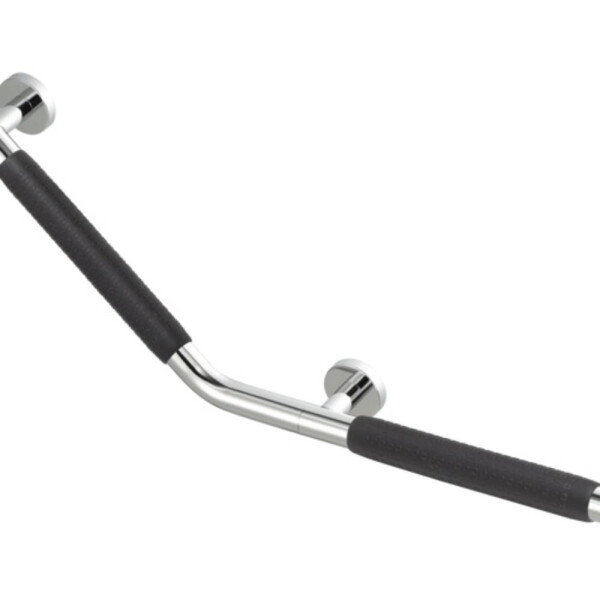 Haltegriff 135° - Linkshändig (inklusive Anti-Rutsch-Griff) Comfort & Safety, Chrom