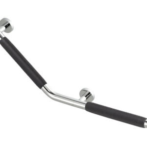 Haltegriff 135° - Linkshändig (inklusive Anti-Rutsch-Griff) Comfort & Safety, Chrom