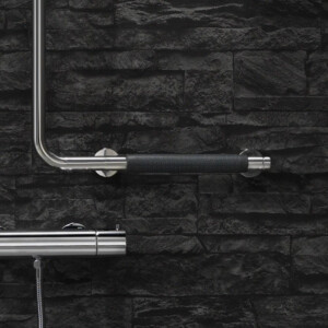 Haltegriff 90° - Linkshändig (inklusive Anti-Rutsch-Griff) Comfort & Safety, Chrom