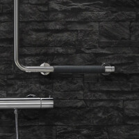 Haltegriff 90° - Linkshändig (inklusive Anti-Rutsch-Griff) Comfort & Safety, Chrom