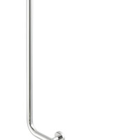 Haltegriff 90° - Linkshändig (inklusive Anti-Rutsch-Griff) Comfort & Safety, Chrom