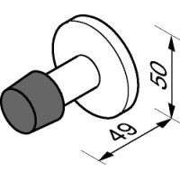 Türstopper 5 cm, Wandmontage Hotel Collection