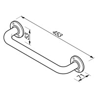 Wand-Badetuchhalter, 45 cm Hotel Collection