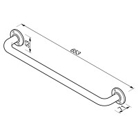 Wand-Badetuchhalter, 60 cm mit verdeckter Befestigung Hotel Collection