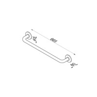 Wand-Badetuchhalter, 60 cm mit verdeckter Befestigung Hotel Collection