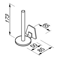 Doppelter Toilettenpapier-Reserverollenhalter