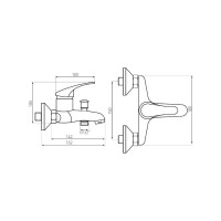 Badewannenarmatur Basic