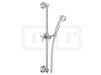 DIBLfit Messing-Brausegarnitur mit rundem Brauserohr...