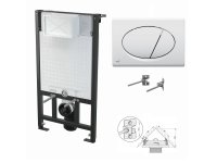 WC-Vorwandelement 1000mm zur Eckmontage mit...