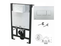 WC-Vorwandelement 850mm zur Eckmontage mit...