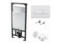 WC-Vorwandelement 1200mm zur Eckmontage mit...