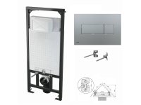 WC-Vorwandelement 1200mm zur Eckmontage mit...