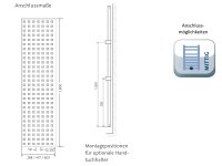 Badheizk&ouml;rper Atelier, 477 x 1800 mm, wei&szlig;
