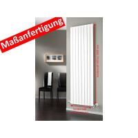 Badheizkörper Alto, Sonderanfertigung, silber