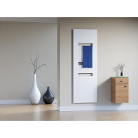 Badheizkörper Atelier Highline, 620 x 1860 mm, Glasfront weiß