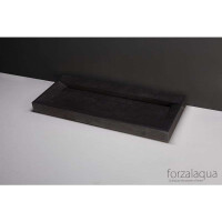 Naturstein-Waschtisch BELLEZZA Bluestone, matt geschliffen, 100,5 x 51,5 x 9 cm, mit Hahnloch