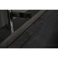 Naturstein-Waschtisch BELLEZZA Bluestone, matt geschliffen, 100,5 x 51,5 x 9 cm, mit Hahnloch