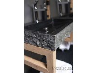 Naturstein-Waschtisch PALERMO Granit, gespitzt, 60 x 40 x...