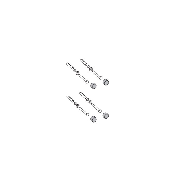 mit Wandmontageset für Aushängemechanismus