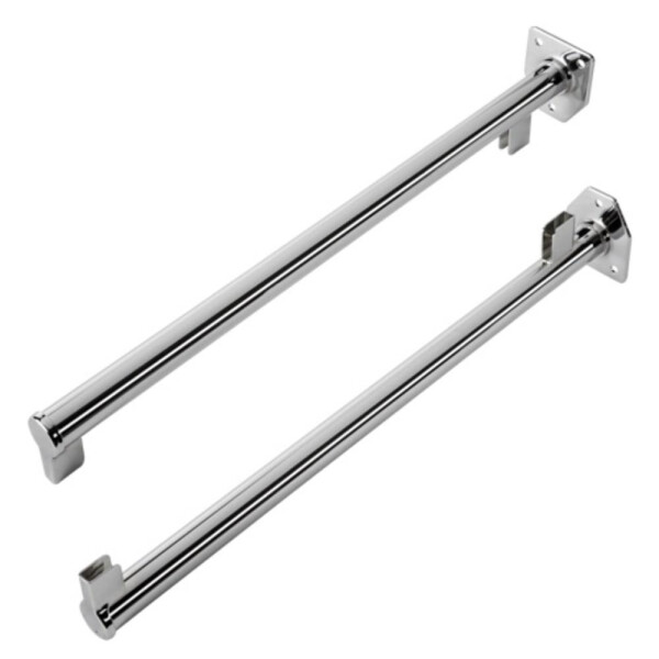 mit Trennwandhalter-Set (2er-Set) Public area, Chrom